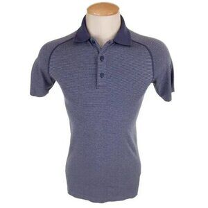 Lululemon Metal Vent Tech Polo Size XS Blue Stripe